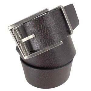 Calvin Klein Jeans Mens Reversible Belt Black Burgundy Leather Swivel Buckle 30